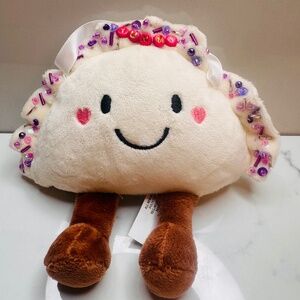 Dumpling Plush Jelly Style with flowers and more sequins